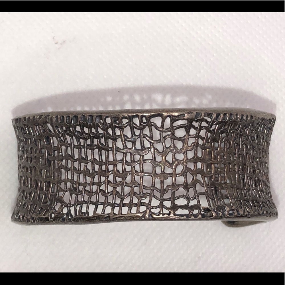 Silpada Wire Mesh Weave Cuff Bracelet 925 B1625
